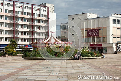 new district and houses (residential building) in Limoges Editorial Stock Photo