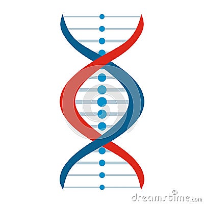New DNA and molecule sign Vector Illustration
