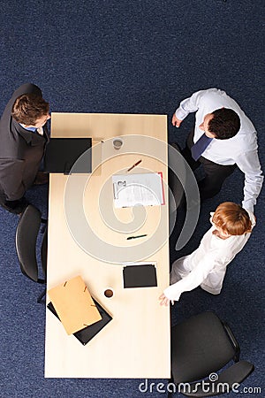 New employee presentation Stock Photo