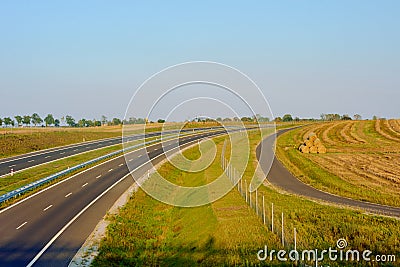 The new and empty expressway Stock Photo