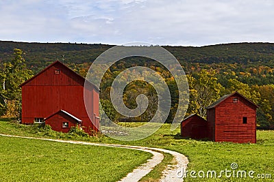 New England barns Stock Photo