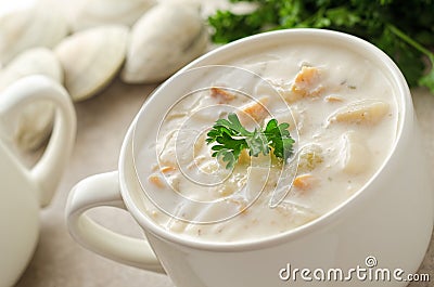 New England Chowder Stock Photo