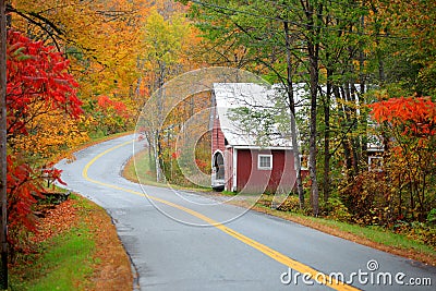 New England drive Stock Photo