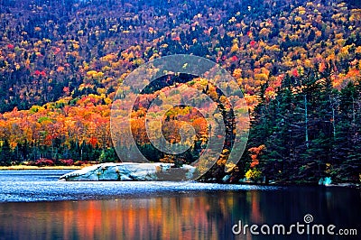 New England fall foliage Stock Photo