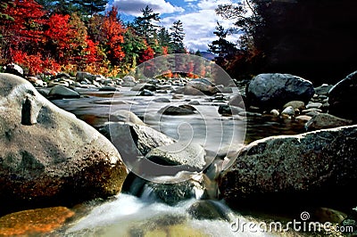 New England Fall Foliage Stock Photo