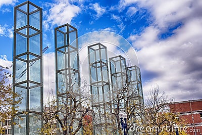 New England Holocaust Memorial Boston Massachusetts Editorial Stock Photo