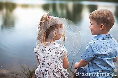 New Era With Happy Kids And People. Happy Society. Community Stock Photo