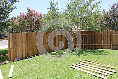 New fence Stock Photo