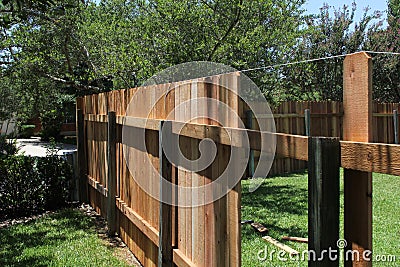 New fence Stock Photo