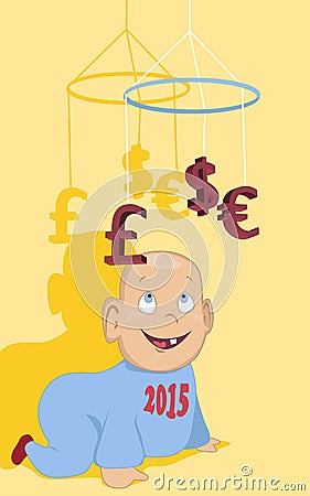 New financial year Vector Illustration