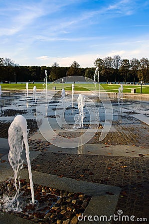 New fountain Eternity Belarus Minsk Stock Photo