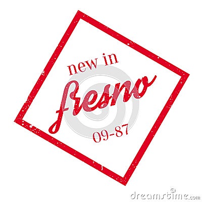 New In Fresno rubber stamp Vector Illustration