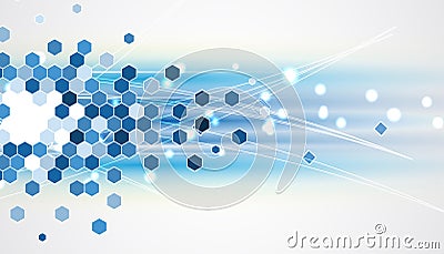 New future technology concept abstract background Vector Illustration