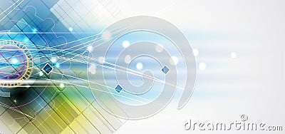 New future technology concept abstract background Vector Illustration
