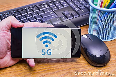 New 5G radio connectivity technologies Editorial Stock Photo