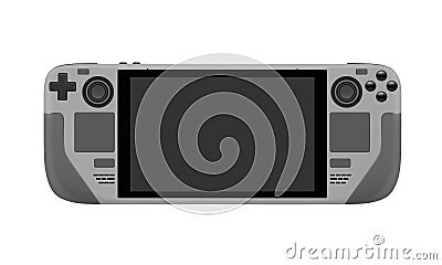 A new generation portable game console in vector.A compact game console in vector format Vector Illustration