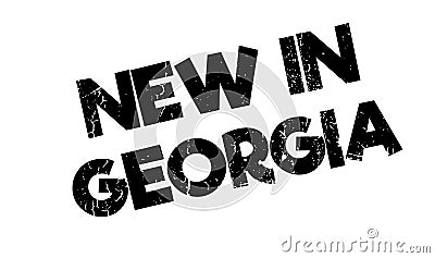 New In Georgia rubber stamp Vector Illustration