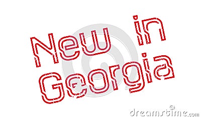 New In Georgia rubber stamp Vector Illustration