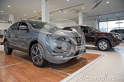 New gray Nissan Qashqai Editorial Stock Photo