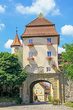 Lauffen am Neckar - The New Heilbronn Gate Stock Photo