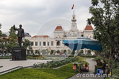 New Ho Chi Minh sculpture Editorial Stock Photo