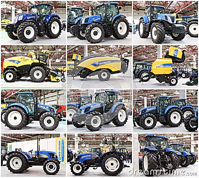 New Holland Tractors Editorial Stock Photo