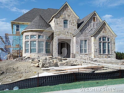 New Home Construction Stock Photo