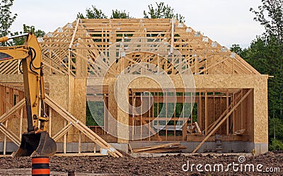 New home construction Stock Photo