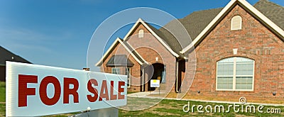 New Home for Sale Stock Photo