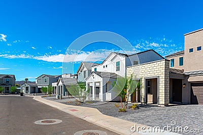 New Homes in Arizona Stock Photo