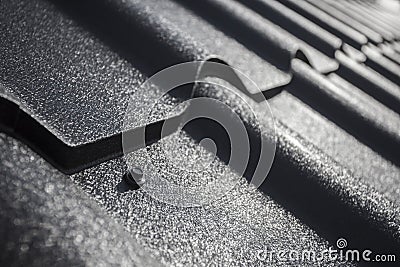 new house roof. details of screw Stock Photo