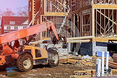 New house under construction build your dream home. Editorial Stock Photo