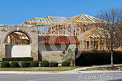 New housing construction Stock Photo
