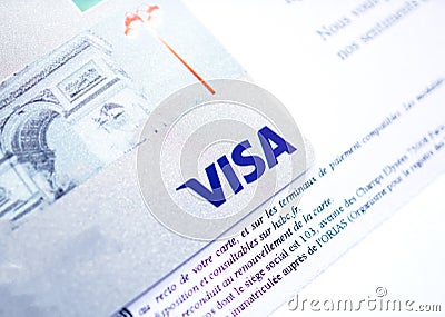 New HSBC Visa Debit card Editorial Stock Photo