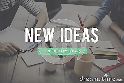 New Ideas Launch New Business Concept Stock Photo