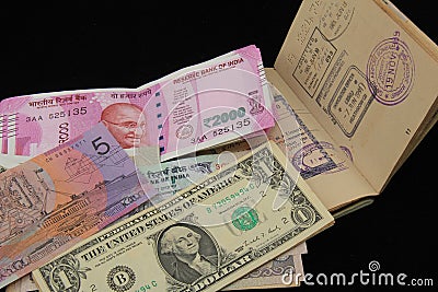 New Indian currency notes Stock Photo