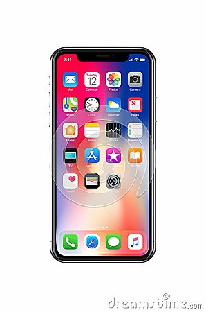 New iPhone X Editorial Stock Photo