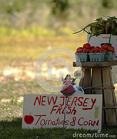 New Jersey Farmer's Market Stock Photo