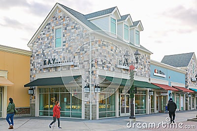 Kay Jewelers Retail Strip Mall Location. Editorial Stock Photo