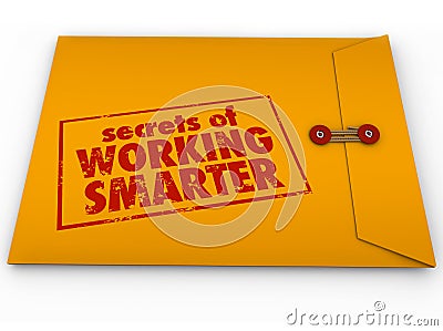 SECRETS OF WORKING SMARTER Stock Photo