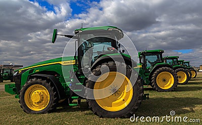 John Deere Model 8R 280 Farm Tractors Editorial Stock Photo