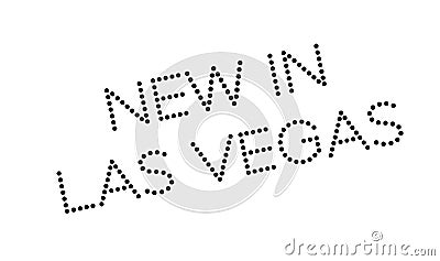 New In Las Vegas rubber stamp Vector Illustration