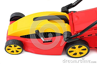 New lawn mower Stock Photo