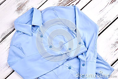 New light blue formal shirt. Stock Photo