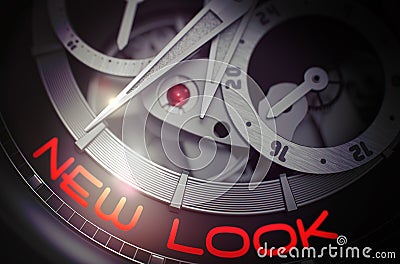 New Look on the Fashion Watch Mechanism. 3D. Stock Photo