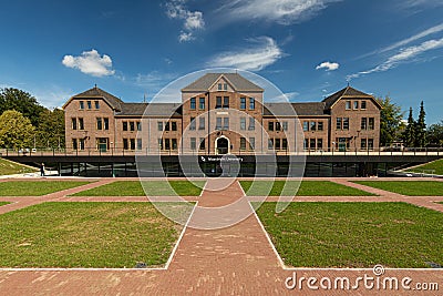 New Maastricht Univeristy building for master education for the school of business and economics. Editorial Stock Photo