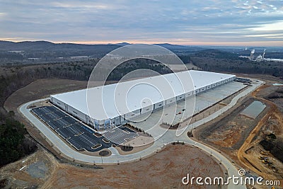 New manufacturing facility Atlanta Exurbs Stock Photo