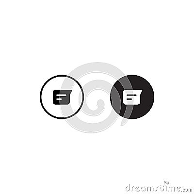 New Message Button Icon Vector. Write Chat Images Vector Illustration