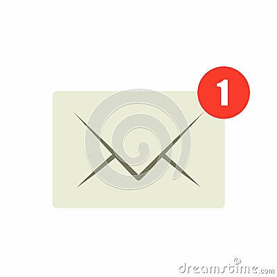 New message icon. Vector Illustration