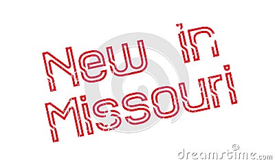 New In Missouri rubber stamp Vector Illustration